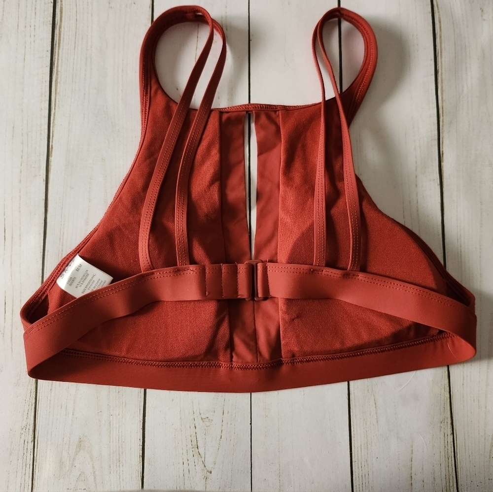Skye Halter Bikini Top Size Medium Terracotta - Picture 3 of 9